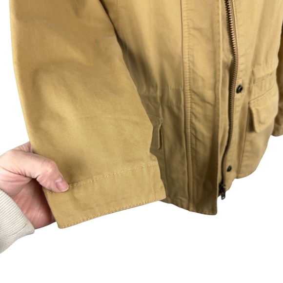 Madewell Prospect Jacket Utility Canvas Full Zip in Dark Sahara Neutral Size XXS - Picture 8 of 16